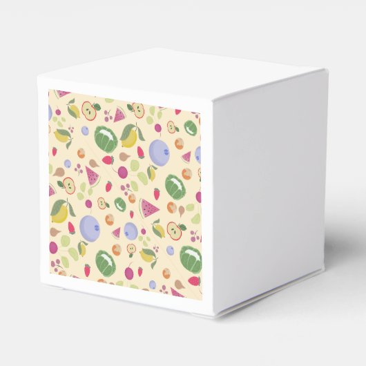 Gemüse und Früchte Geschenkschachtel (Rückseite)