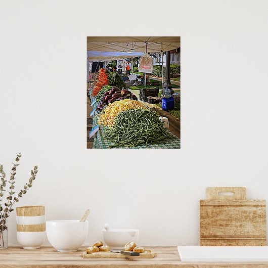 Gemüse und Gemüse Poster (Küche)