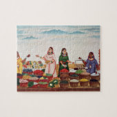 Gemüse-und Gewürz-Markt bei Benares, c.1840 (gou Puzzle (Horizontal)