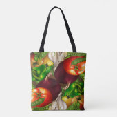 Gemüse und Kräuter Bio Lebensmittelbauernmarkt Tasche (Rückseite)
