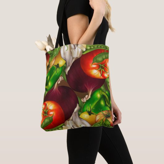 Gemüse und Kräuter Bio Lebensmittelbauernmarkt Tasche (Von Nahem)