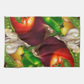 Gemüse und Kräuter Bio Naturfrische Lebensmittel Handtuch (Horizontal)