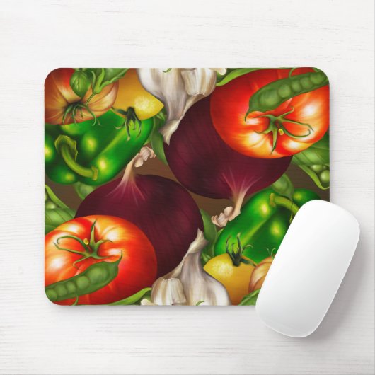 Gemüse und Kräuter Bio Naturfrische Lebensmittel Mousepad (Mit Mouse)