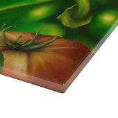 Gemüse und Kräuter Bio Naturfrische Lebensmittel Schneidebrett (Ecke)