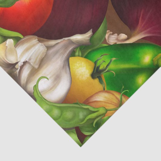 Gemüse und Kräuter Bio Naturvegetation Lebensmitte Seidenpapier (Ausschnitt)