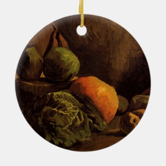 Gemüse und Obst von Vincent van Gogh Keramikornament (Hinten)