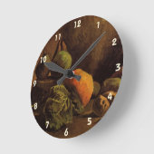 Gemüse und Obst von Vincent van Gogh Runde Wanduhr (Winkel)