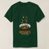 Gemüse vegetarisches Geschenk T-Shirt (Design vorne)