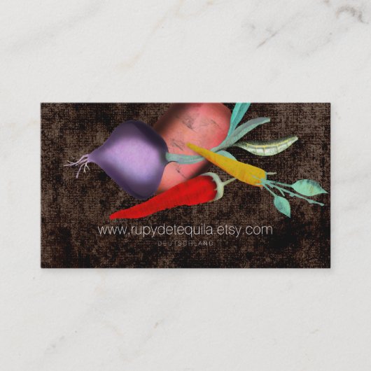 Gemüse Visitenkarte (Vorderseite)