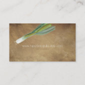 Gemüse Visitenkarte (Rückseite)