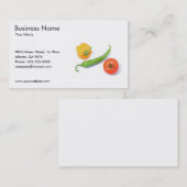 Gemüse-Visitenkarte-Schablone Visitenkarte (Vorne/Hinten)