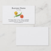 Gemüse-Visitenkarte-Schablone Visitenkarte (Vorne/Hinten)