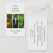 Gemüse-Visitenkarte Visitenkarte (Vorne/Hinten)
