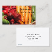 Gemüse-Visitenkarte Visitenkarte (Vorne/Hinten)