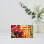 Gemüse-Visitenkarte Visitenkarte (Stehend Vorderseite)