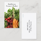 Gemüse-Visitenkarte Visitenkarte (Vorne/Hinten)