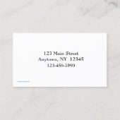 Gemüse-Visitenkarte Visitenkarte (Rückseite)