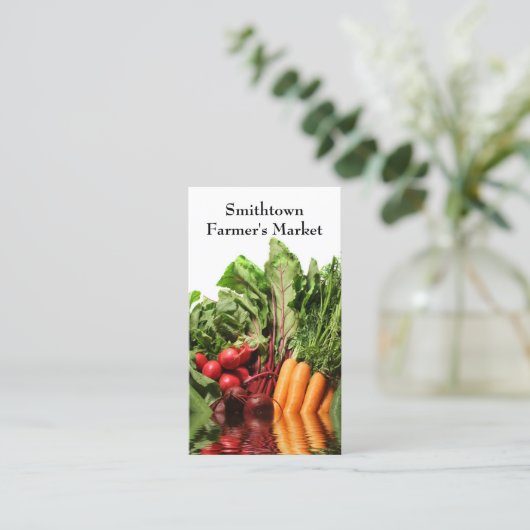 Gemüse-Visitenkarte Visitenkarte (Stehend Vorderseite)