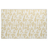 Gemüse vom Bauernmarkt Gold Halbperle Stoff (Fat Quarter (45,7 x 55,9 cm))