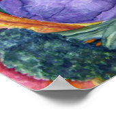 Gemüse Wasserfarbe Poster (Ecke)
