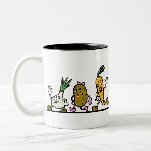 Gemüse Zweifarbige Tasse (Links)