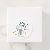 Gemüseanbau Aquarell Babydusche Geschenkanhänger (Beispiel)