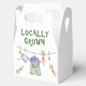 Gemüseanbau Aquarell Babydusche Geschenkschachtel (Geöffnet)