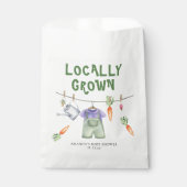 Gemüseanbau Aquarell Babydusche Geschenktütchen (Vorderseite)