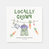 Gemüseanbau Aquarell Babydusche Serviette (Vorderseite)