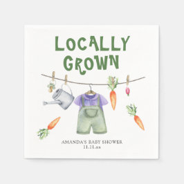 Gemüseanbau Aquarell Babydusche Serviette