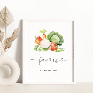 Gemüseanbau Baby-Dusche Favoriten Poster