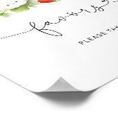 Gemüseanbau Baby-Dusche Favoriten Poster (Ecke)