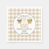 Gemüseanbau Bauern Markt Kinderdusche Serviette (Vorderseite)