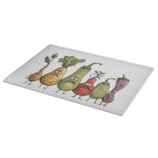 Gemüseangst Schneidebrett (Ecke)