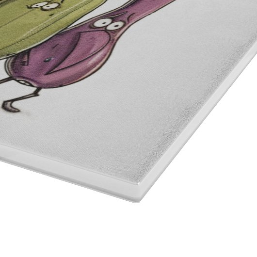 Gemüseangst Schneidebrett (Ecke)