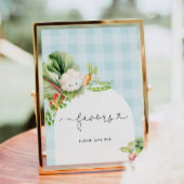 Gemüseblauer Babydusche Favoriten Poster