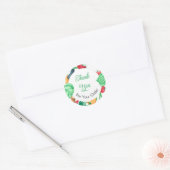 Gemüsebüro Vielen Dank für Ihre Bestellung Runder Aufkleber (Umschlag)