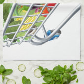 GemüseEinkaufswagen-Laufkatze Geschirrtuch (Gefaltet)