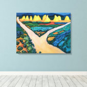 Gemüsefelder | Auguste Macke | Leinwanddruck (Insitu (Holzboden))