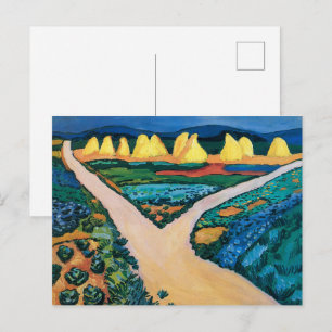 Gemüsefelder Auguste Macke Postkarte