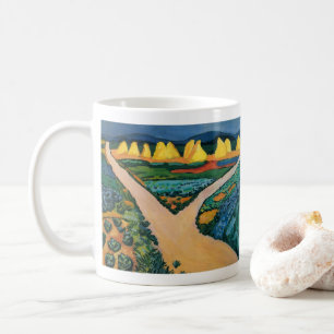 Gemüsefelder von August Macke, Vintage Fine Art Kaffeetasse