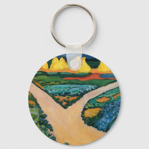Gemüsefelder von August Macke, Vintage Fine Art Schlüsselanhänger