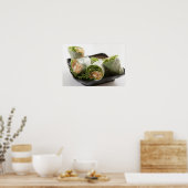 Gemüsefrühlingsrollen Poster (Küche)