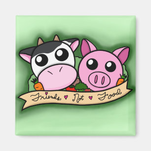 Gemüsegarantie/Vegane Freunde-nicht-Lebensmittel-M Magnet