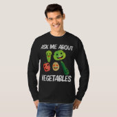 Gemüsegarnele für Männer Obst Gemüse T-Shirt (Vorne ganz)