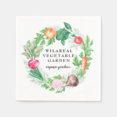 Gemüsegarten, Bio Serviette (Vorderseite)