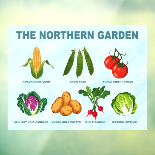 Gemüsegarten Fensteraufkleber (Blatt 3)