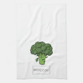 Gemüsegarten-Gemüse BROKKOLI-Illustration Handtuch (Vertikal)