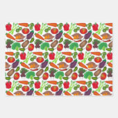 Gemüsegarten Gemüse Veggies Bauernmarkt Veg Geschenkpapier Set (Vorderseite 3)