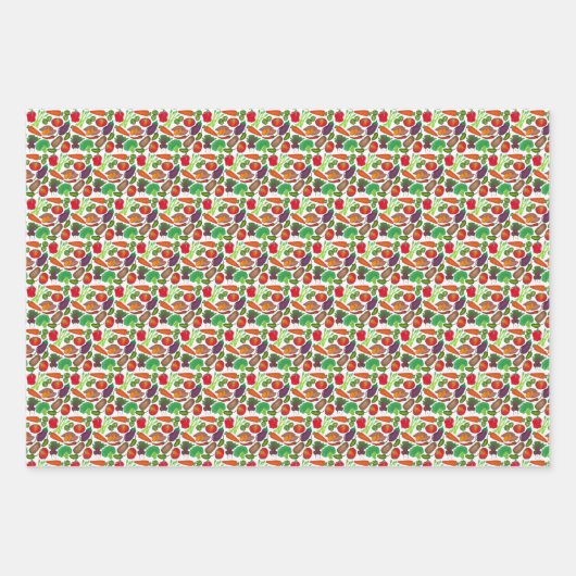 Gemüsegarten Gemüse Veggies Bauernmarkt Veg Geschenkpapier Set (Vorderseite 2)